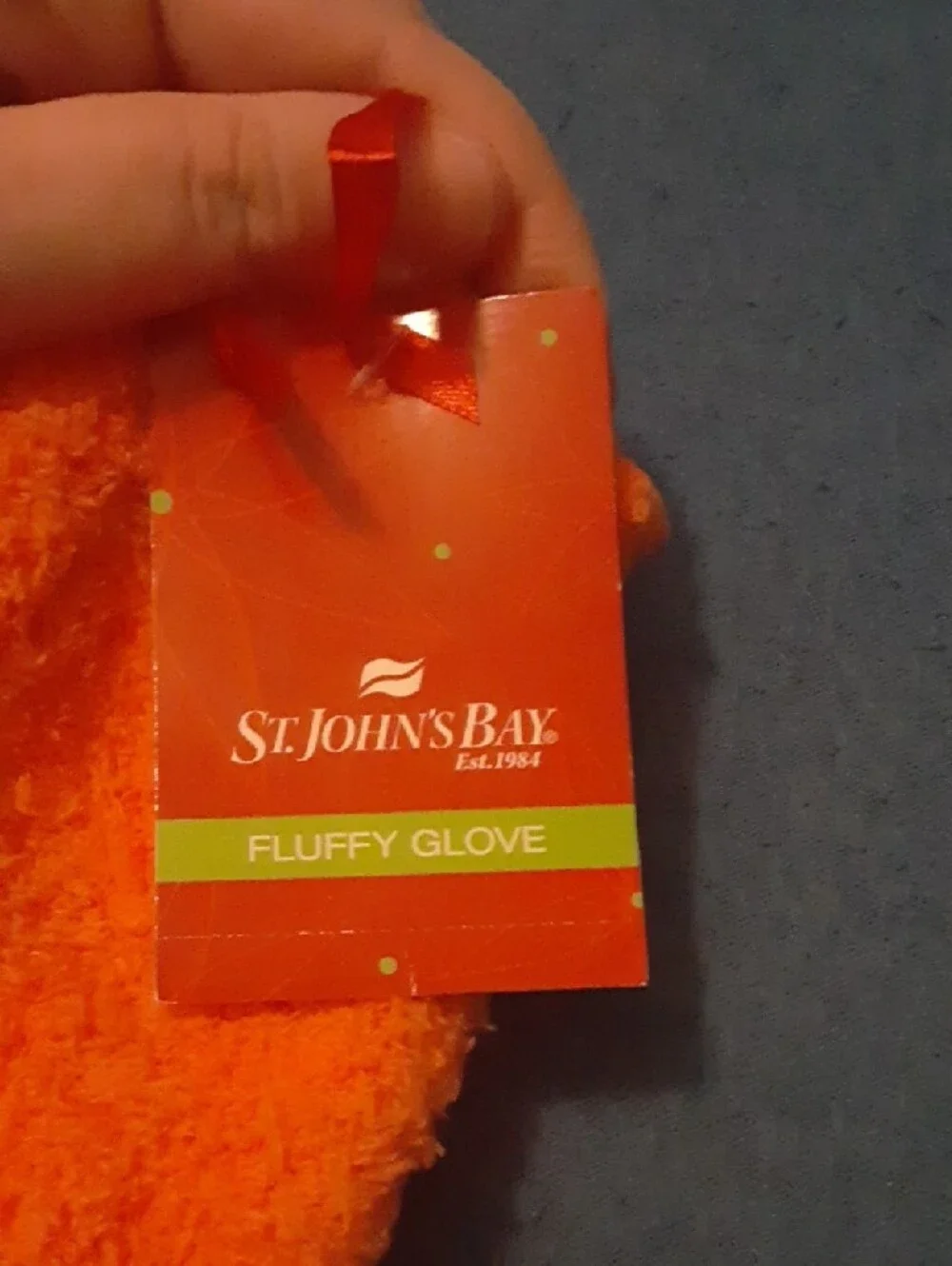 St. John's Bay Orange Fluffy Gloves